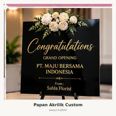 Papan Bunga Akrilik Ciumbuleuit